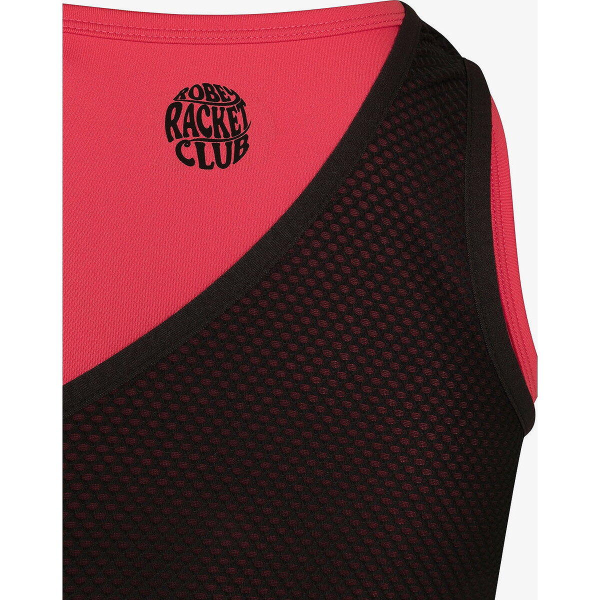 Robey Tennis Smash Débardeur Femme - Noir / Corail 4/5