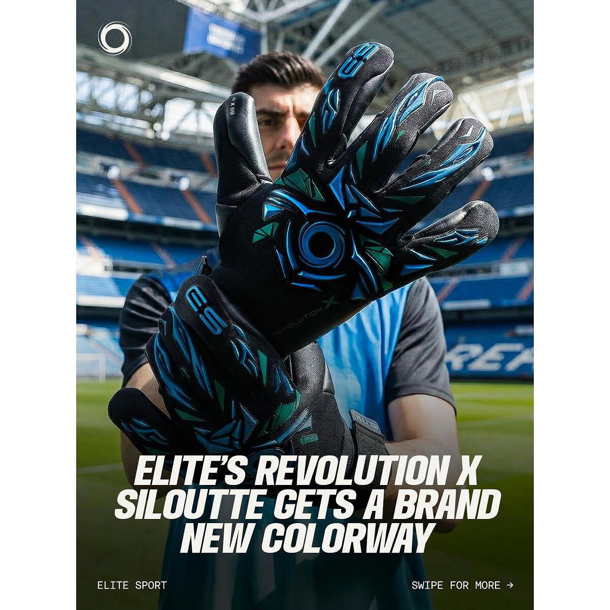 Elite Sport Neo Revolution X Gants de Gardien - Noir / Bleu 5/5