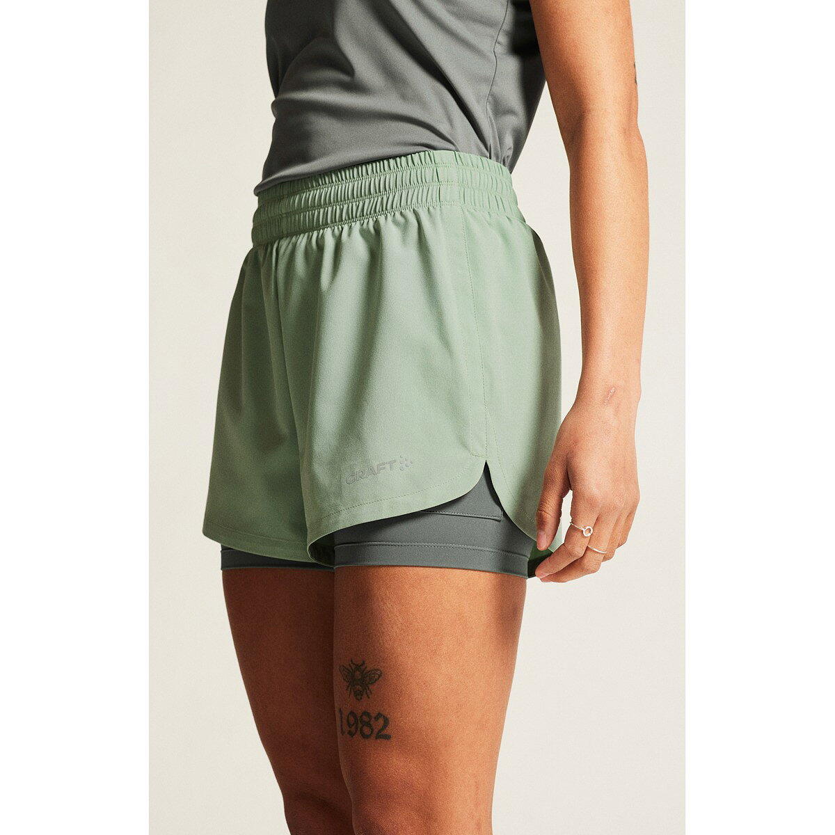 Craft Adv Essence 2 Short de Running 2-en-1 Femmes - Glacial 5/5