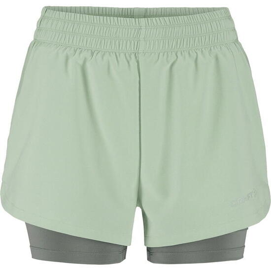 Craft Adv Essence 2 2-In-1 Laufshort Damen - Glacial XL