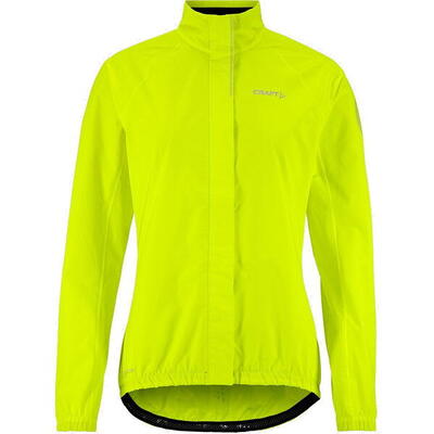 Craft core endur hydro 2 fietsregenjas dames - fluogeel.