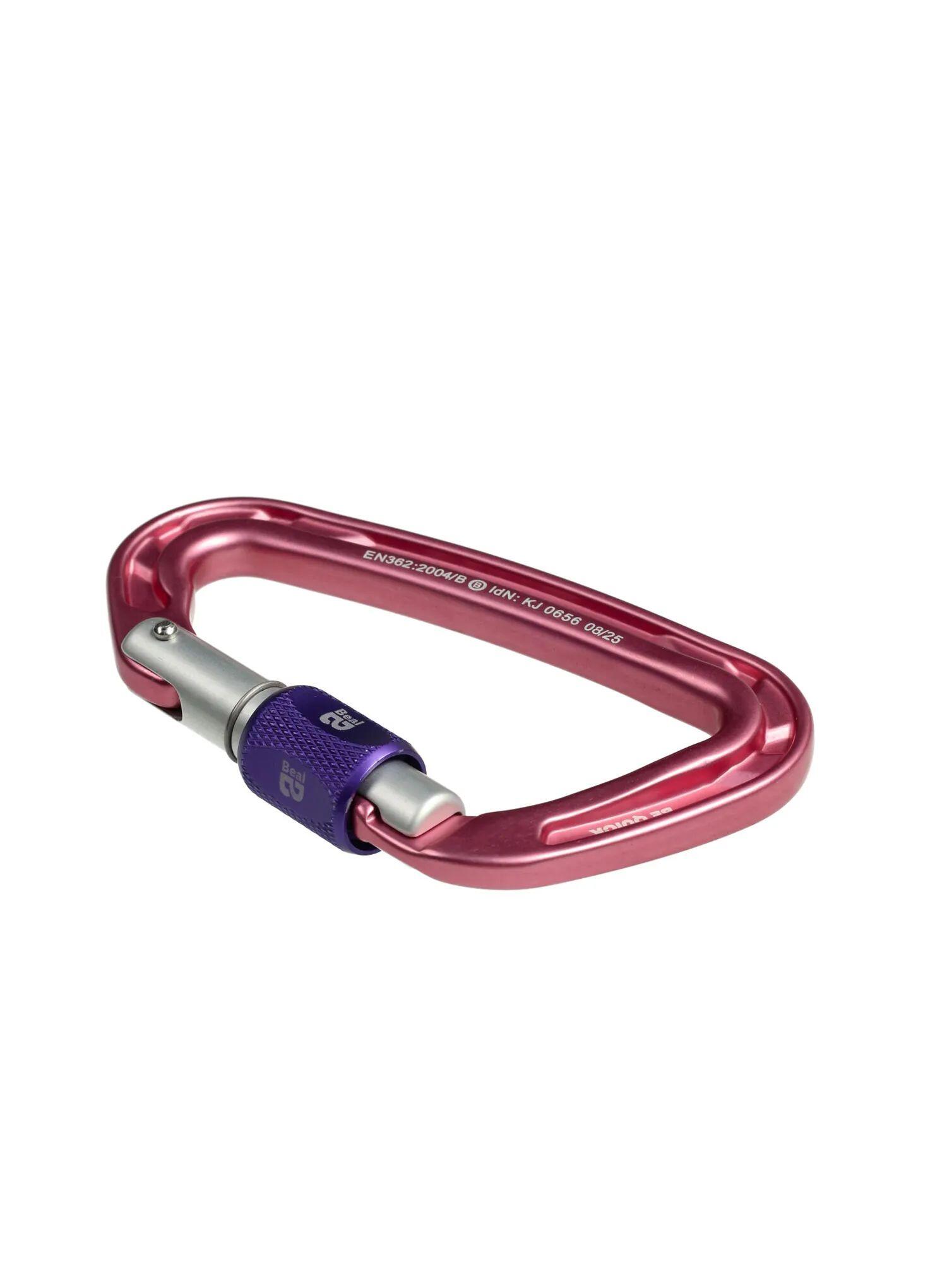 Karabinek wspinaczkowy Beal Be Quick  - pink 3/3