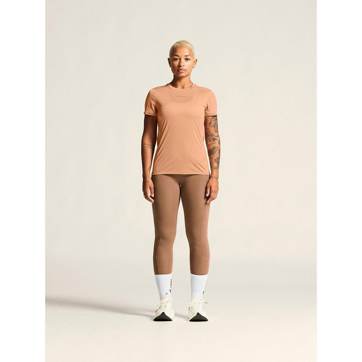 Craft Adv Essence 2 hardloopshirt dames - Light Syrup 2/5