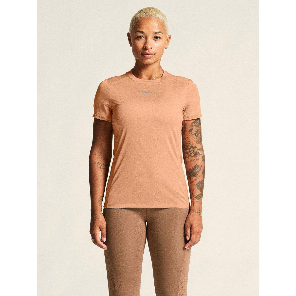 Craft Adv Essence 2 hardloopshirt dames - Light Syrup 4/5