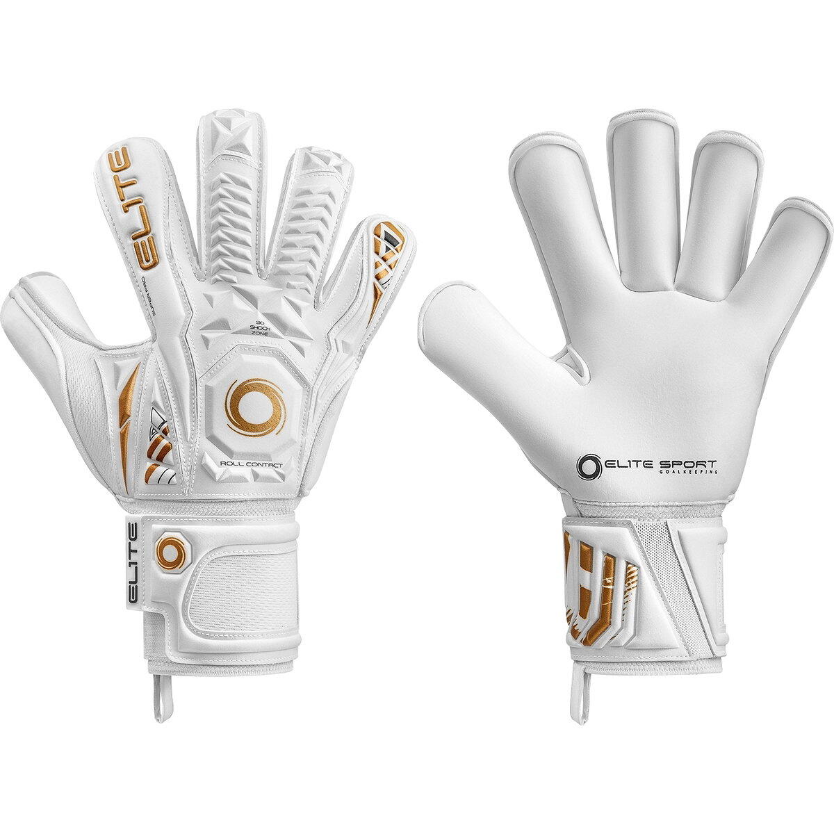 Goalkeeper gloves Elite Sport Real White 2/2