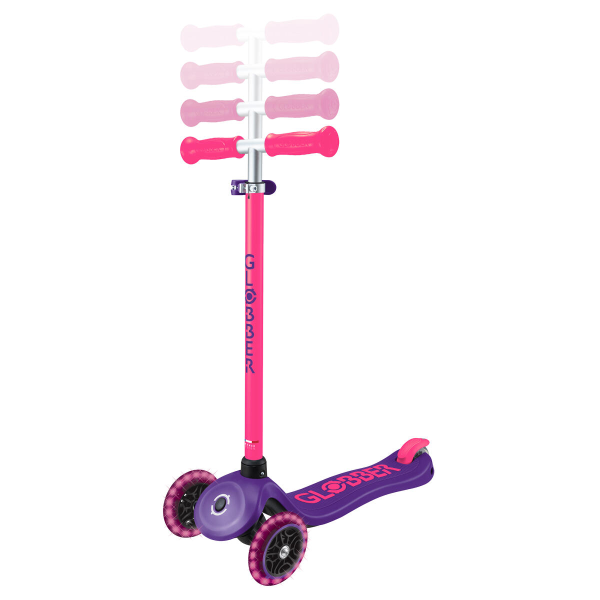 Trottinette 3 roues PRIMO PLUS LIGHTS NEON - Violet 2/6