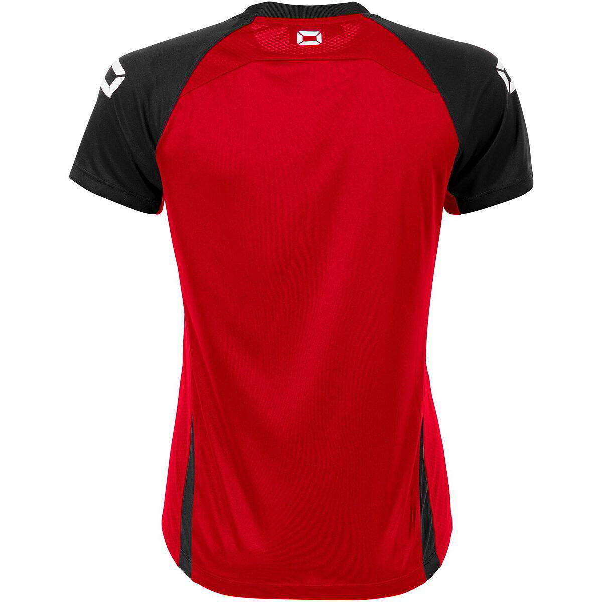 Stanno Stadio Maillot Manches Courtes Femmes - Rouge / Noir 5/5