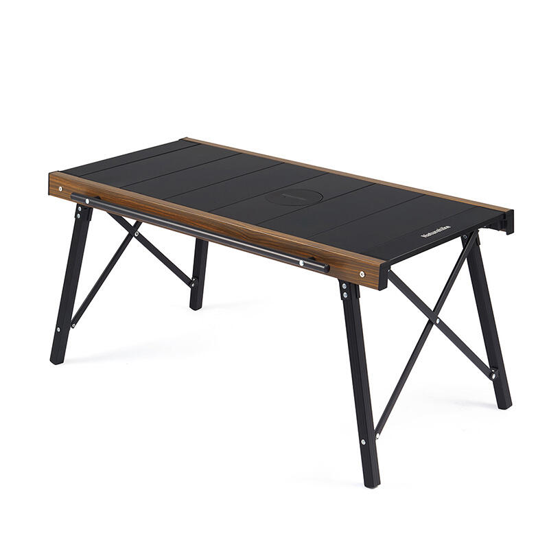 NATUREHIKE FlatTop IGT Quick-Opening Folding Camping Table - Black
