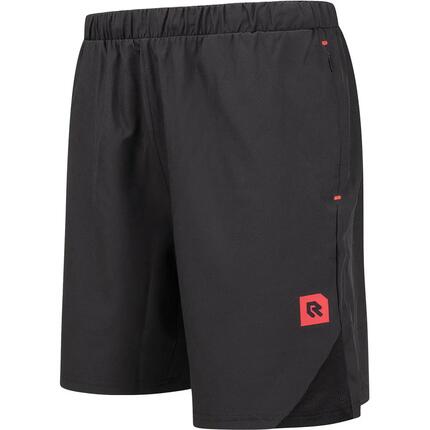 Short d'entraînement - Fitness - Homme - Bey‑Dry, poches zippées - Noir