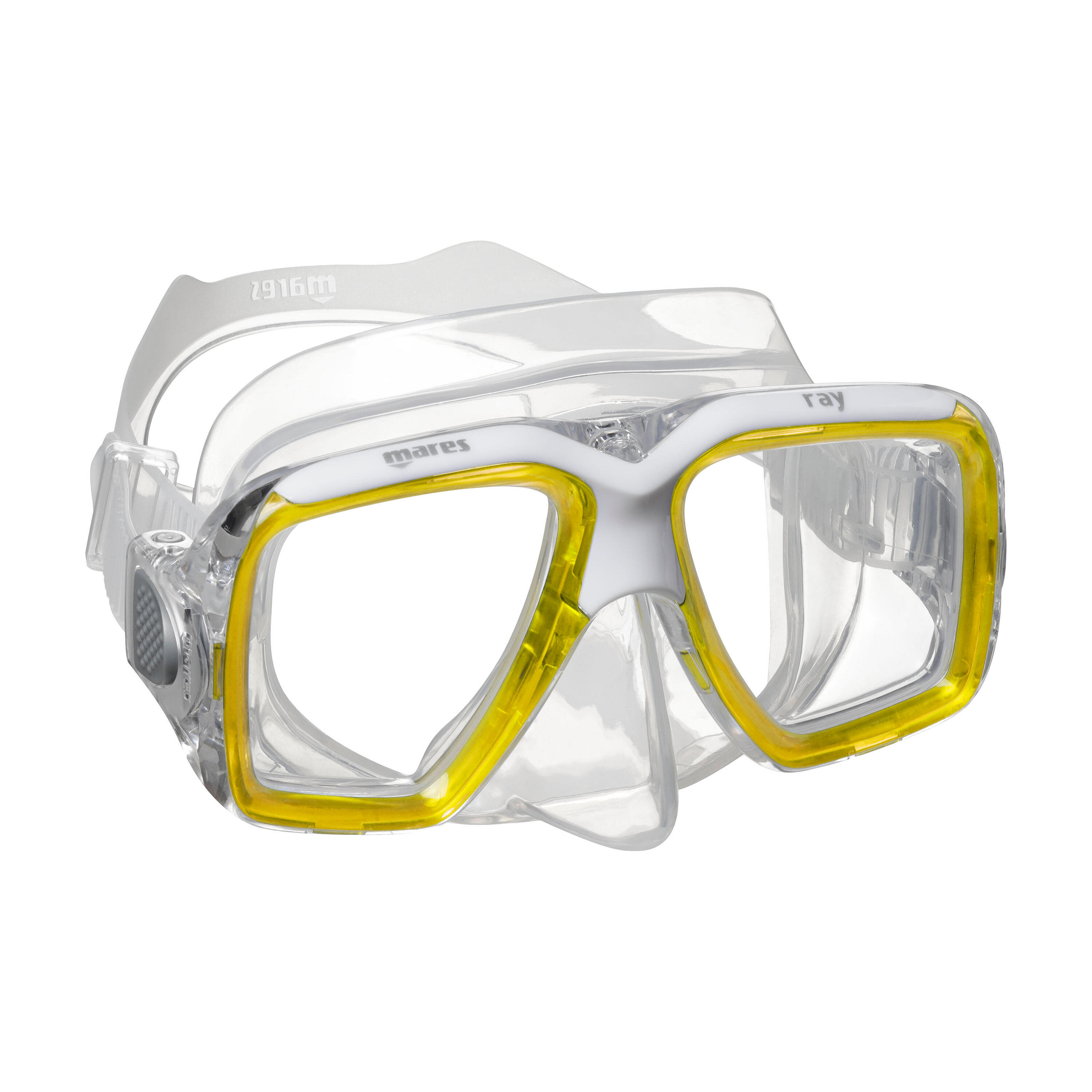 Máscara Snorkel Doble Cristal Ray Silicona Hebillas Integradas Ergonómica 2/4