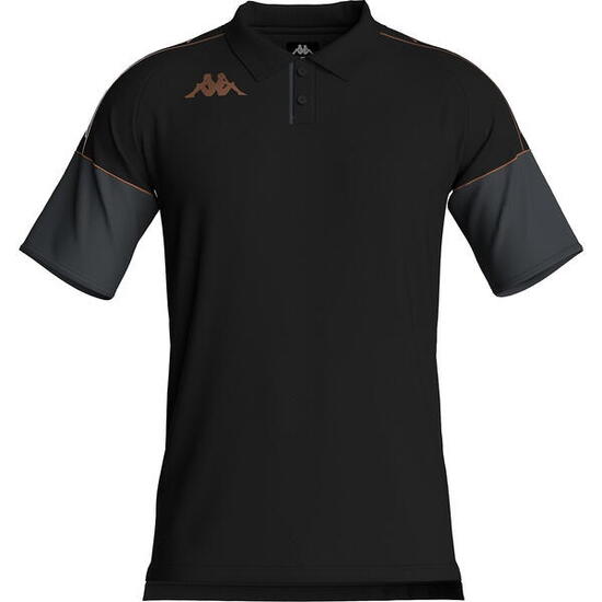 Kappa Miolo Polo Hommes - Noir / Gris