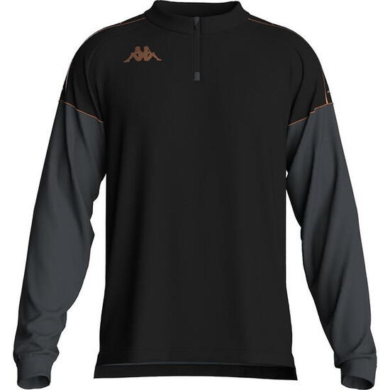 Kappa Massolo Ziptop Homme - Noir / Gris