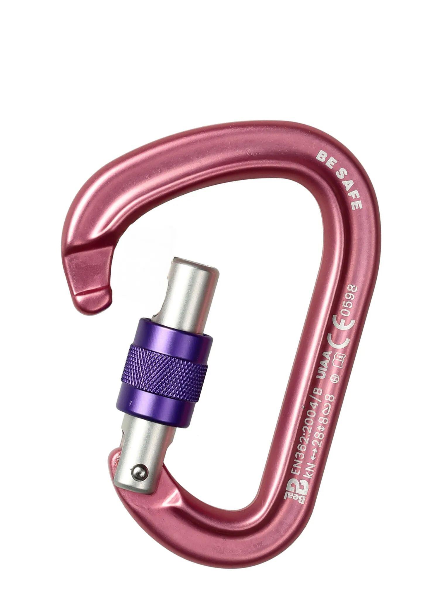 Schraubkarabiner Be Safe Screw matt pink 3/4