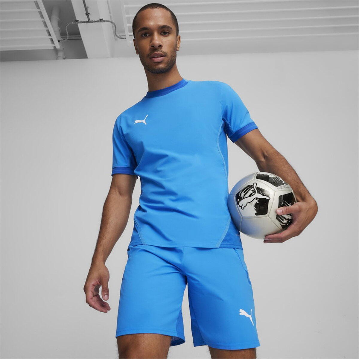 Puma Teamfinal Shirt Korte Mouw Heren - Royal L 3/5