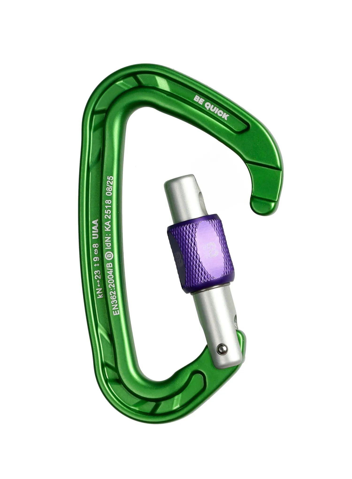 Karabinek wspinaczkowy Beal Be Quick - green 3/4