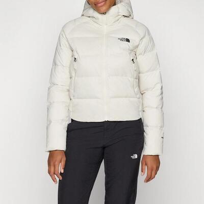 Donsjas w hyalite down hoodie dames crème
