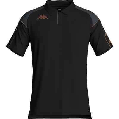 Shirt - multisport - heren - polo, ademend, met logo - mastio - zwart/groen