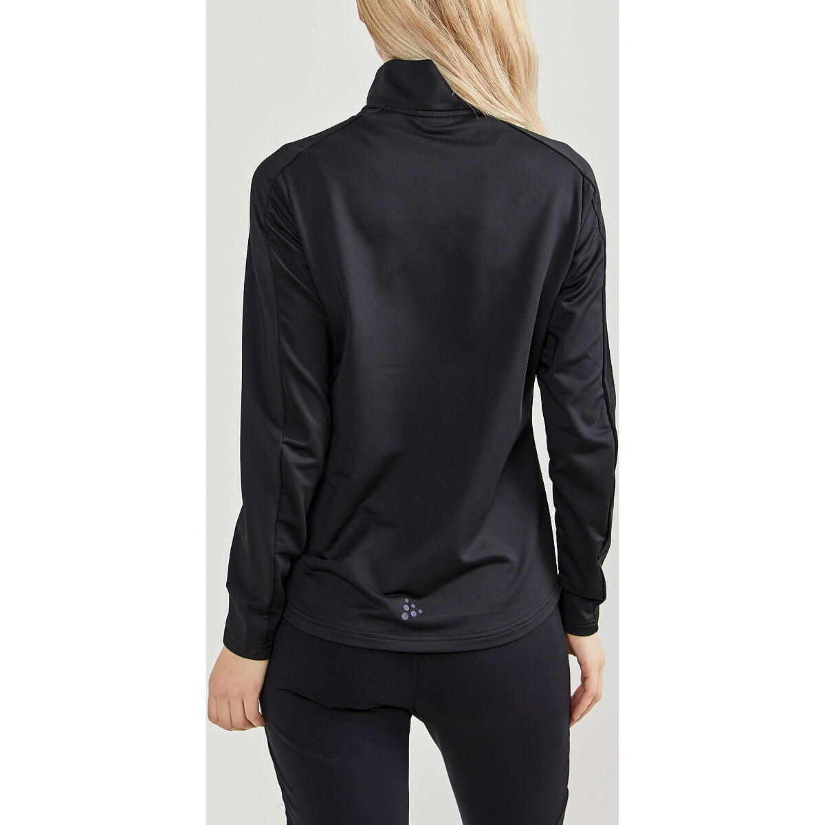 Camisa intermédia de esqui - Ski - Senhora - meia-fecho - Preto 3/5
