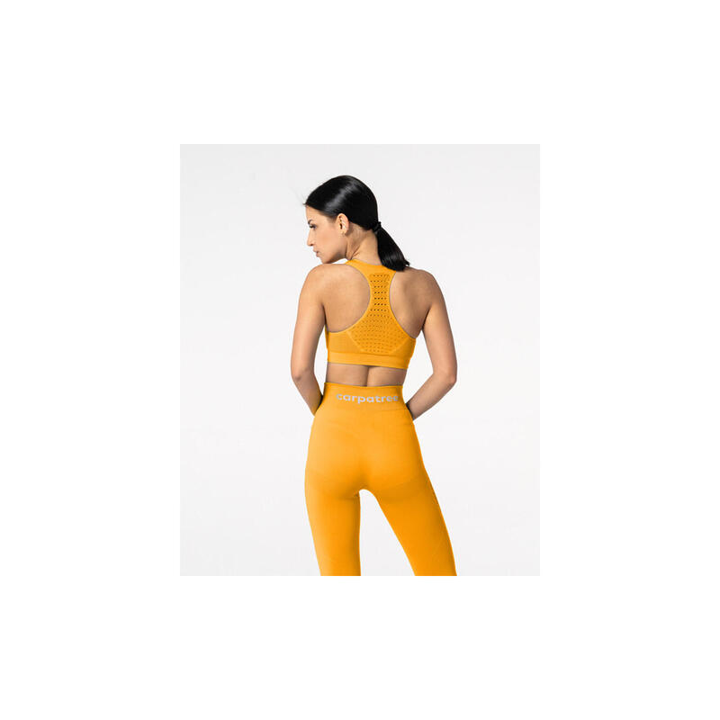 Bustieră Fitness Antrenament Phase Seamless, Galben