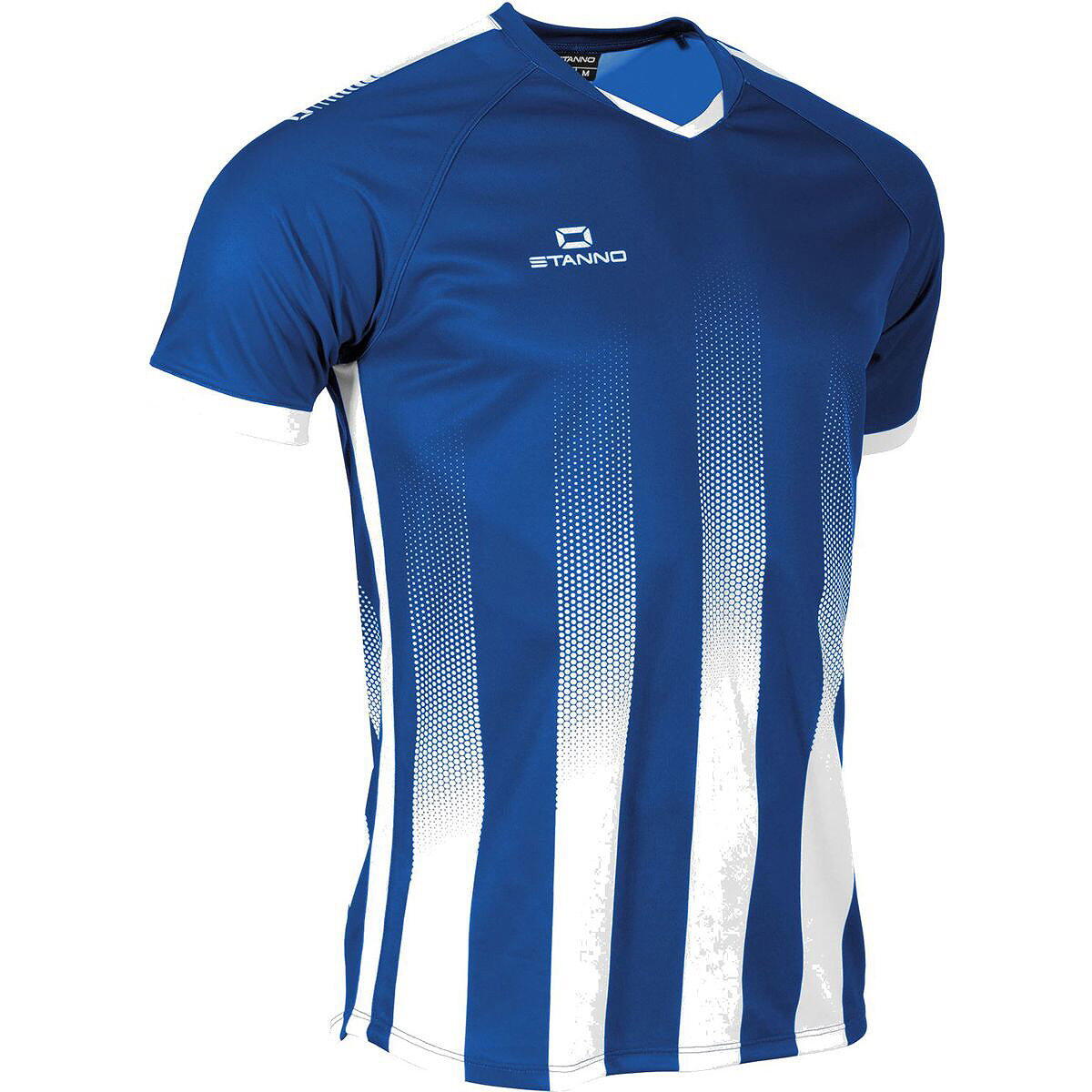 Stanno Vivid Shirt Korte Mouw Kinderen - Royal / Wit 3/5