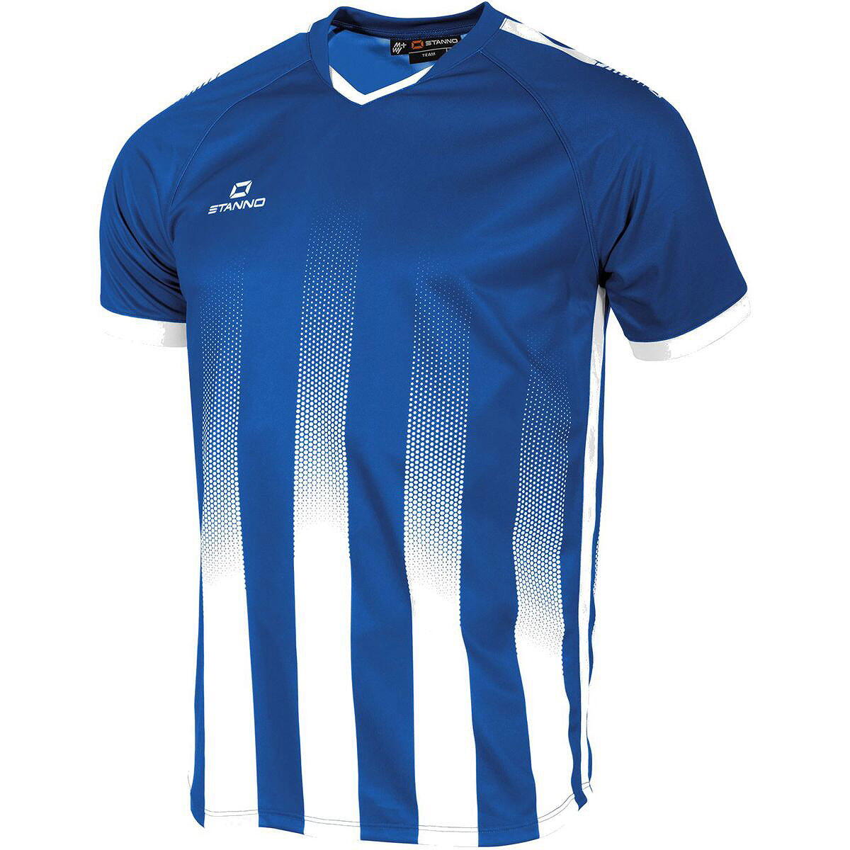 Stanno Vivid Shirt Korte Mouw Kinderen - Royal / Wit 2/5