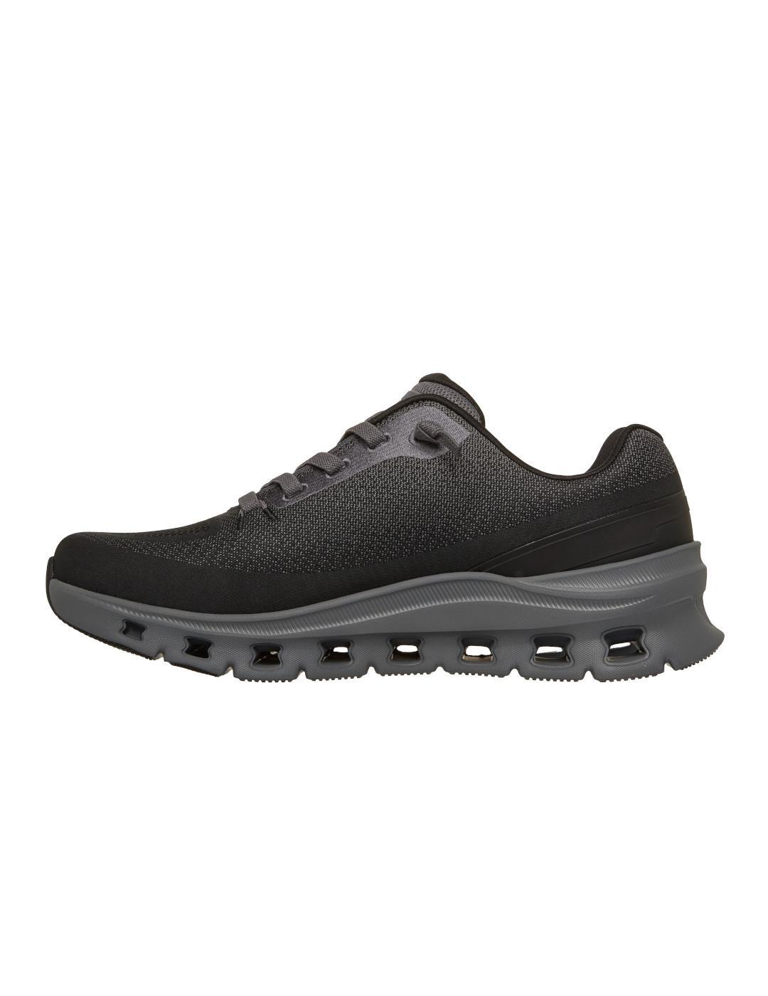 Scarpe da ginnastica da uomo Skechers Glide step nere. 2/4