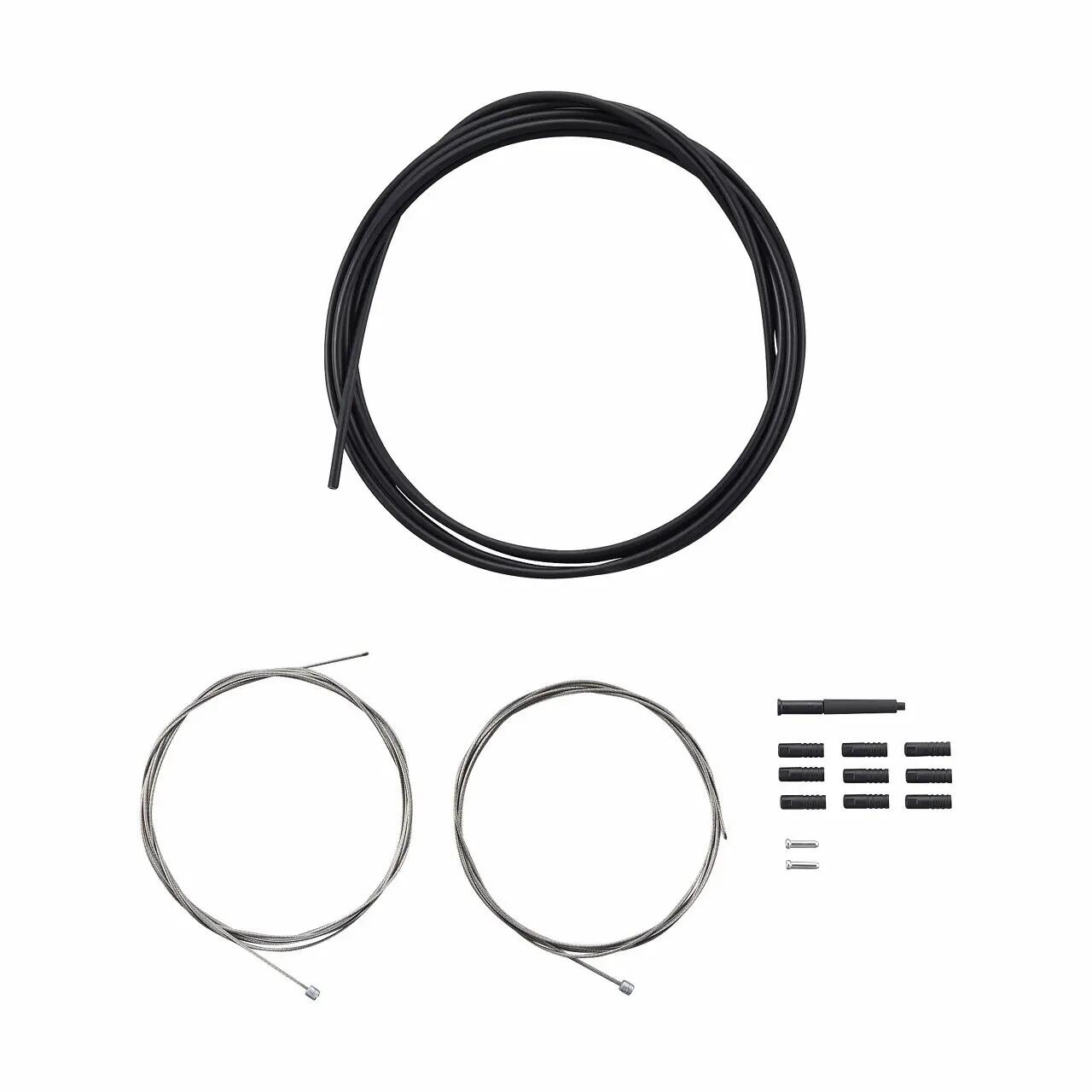Lot De 5 Câbles De Dérailleur PTFE – Revêtement Téflon, 2,1 M, Acier Durable – Pour Vélos Route Et VTT