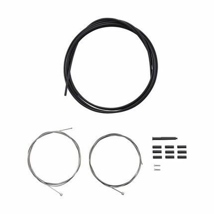 Schaltzug- und Hüllensatz aus Edelstahl, wasserdichte Kunststoff-Endstücke, 9-te