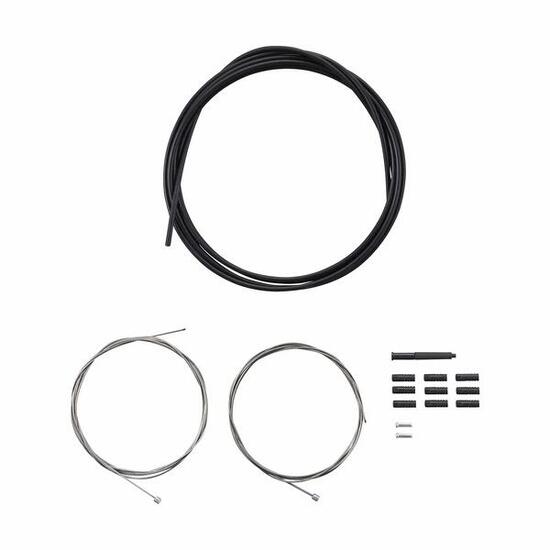 Schaltzug- und Hüllensatz aus Edelstahl, wasserdichte Kunststoff-Endstücke, 9-te