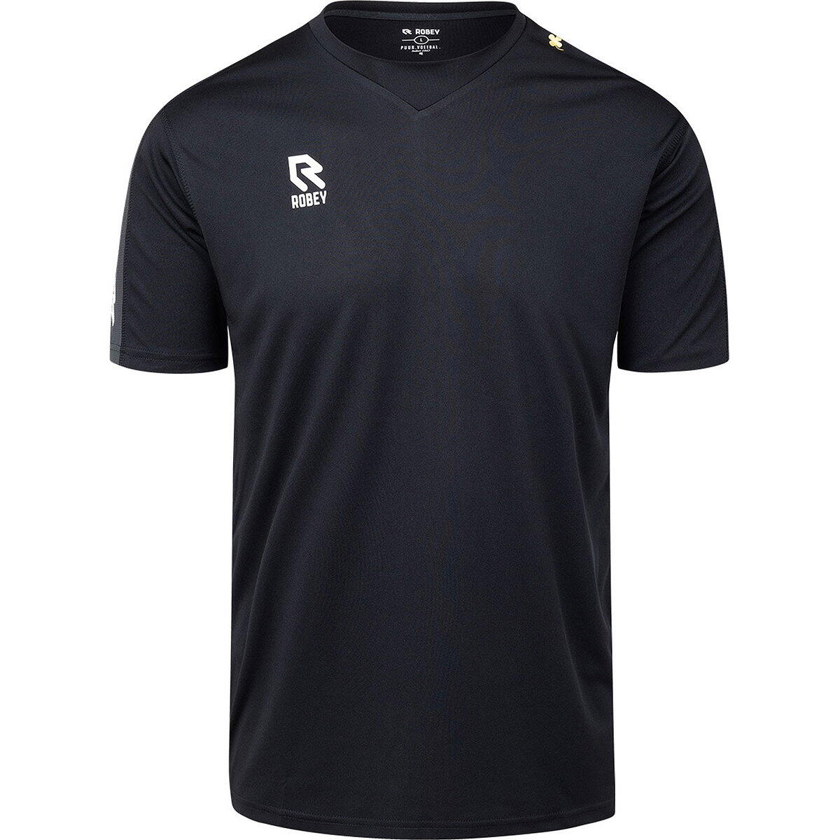Shirt - Teamsport - Kinderen - V-hals, ademend - Zwart/Grijs 2/5