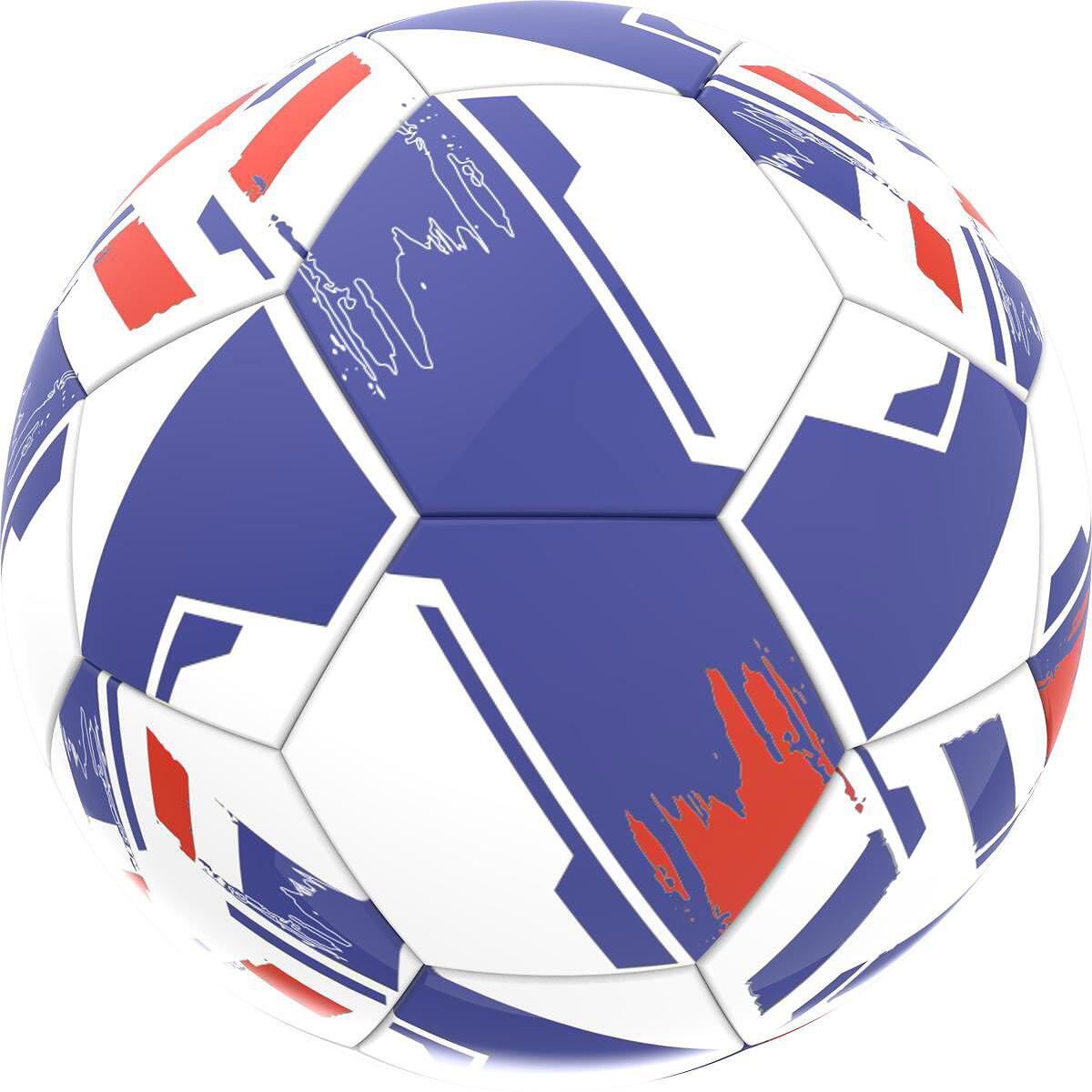 Uhlsport Euro 2024 Ballon France - Taille 5 - Bleu / Blanc / Rouge 3/3