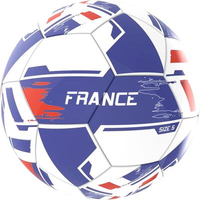 Voetbal - uhlsport euro 2024 - maat 5, 32-panel - blauw/wit/rood