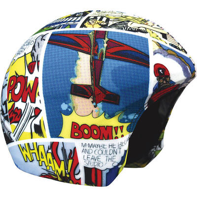 Copri casco da bici Coolcasc Coolprint Comic