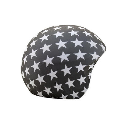 Copri casco da bici Coolcasc Coolprint Etoiles Grises