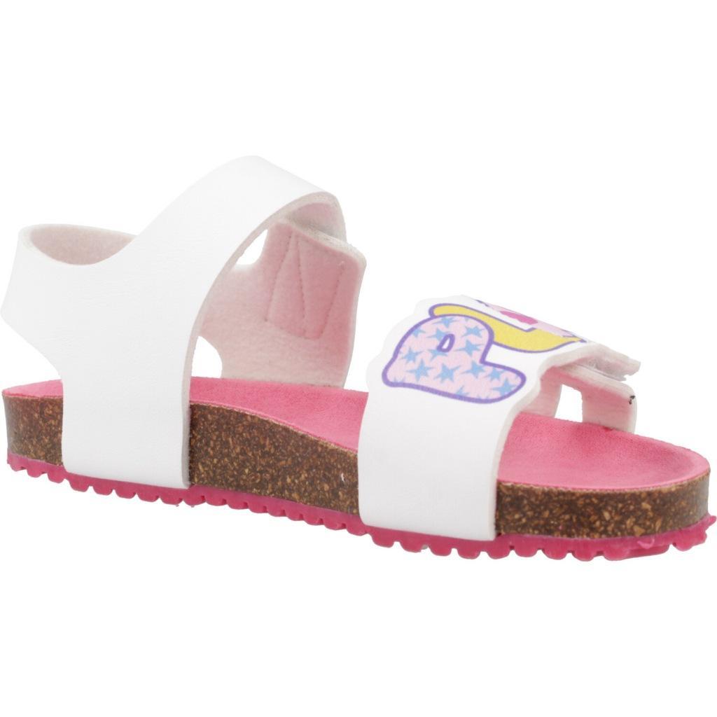 Sandalias Niña Agatha Ruiz De La Prada 242935B Blancas con Cierre Adherente 5/5