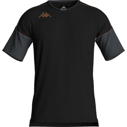 Kappa Mianto Maillot Manches Courtes Hommes - Noir / Gris