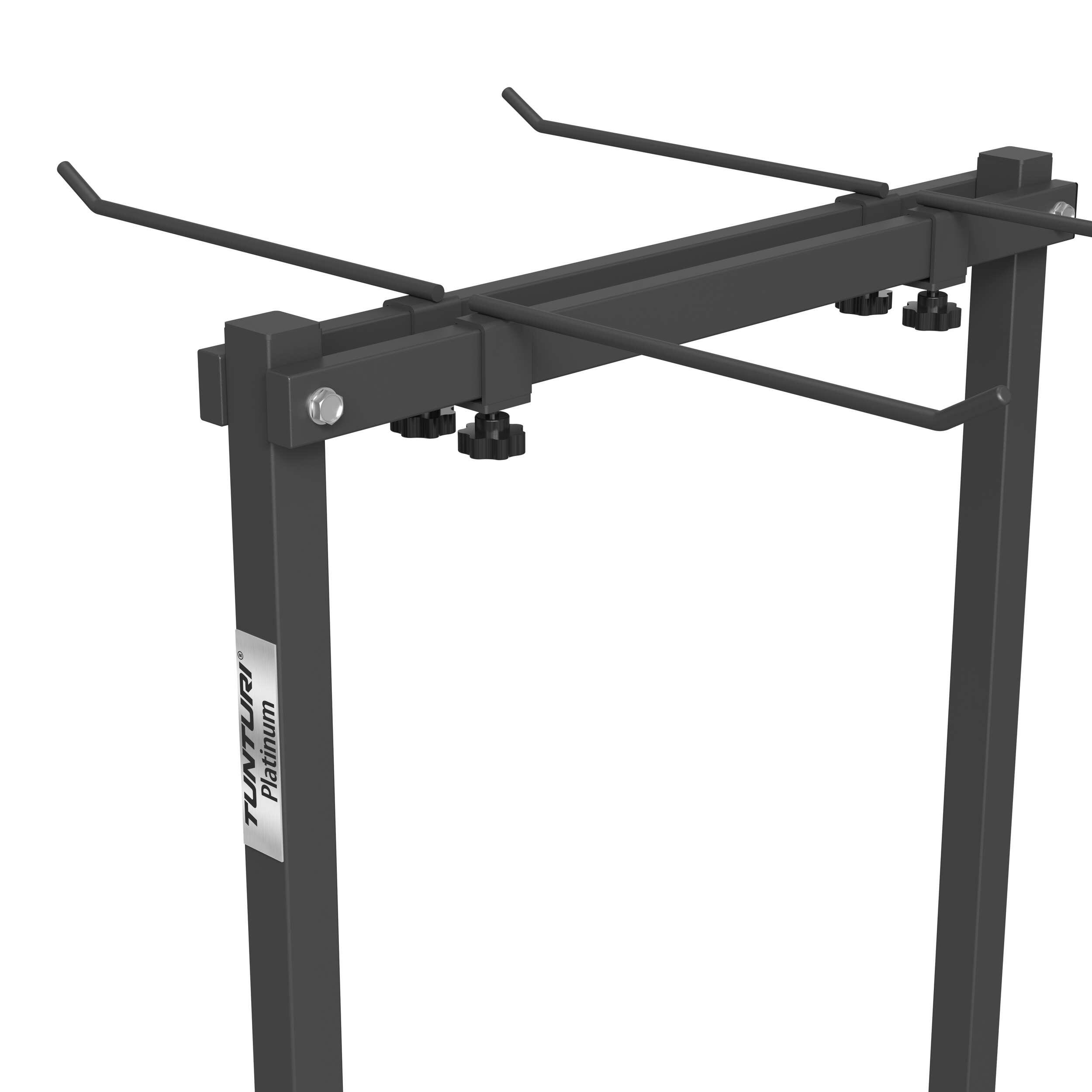 Rack de Rangement Tapis Fitness - Réglable - 70 x 60,2 x 188,9 cm - Noir 3/7