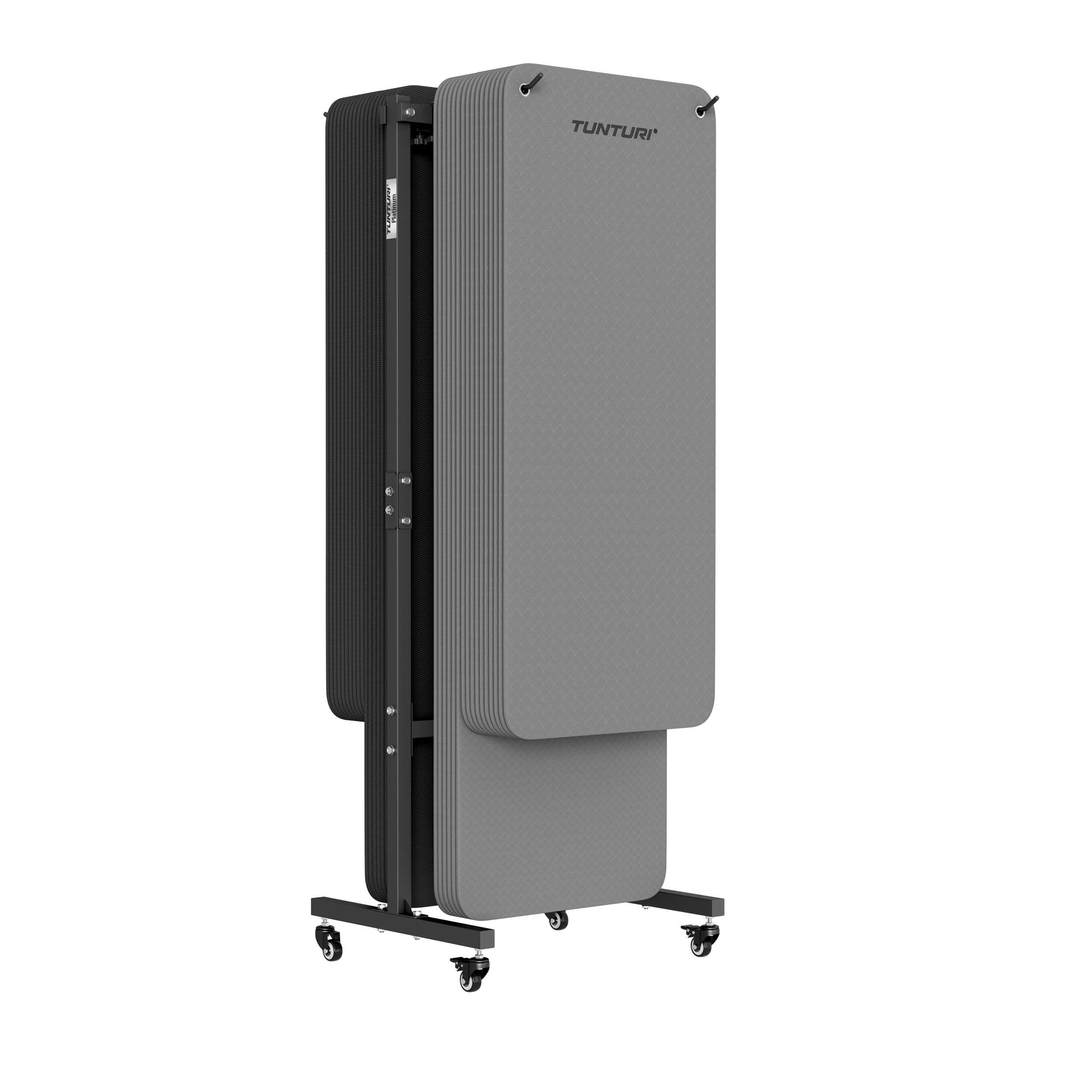 Rack de Rangement Tapis Fitness - Réglable - 70 x 60,2 x 188,9 cm - Noir 2/7