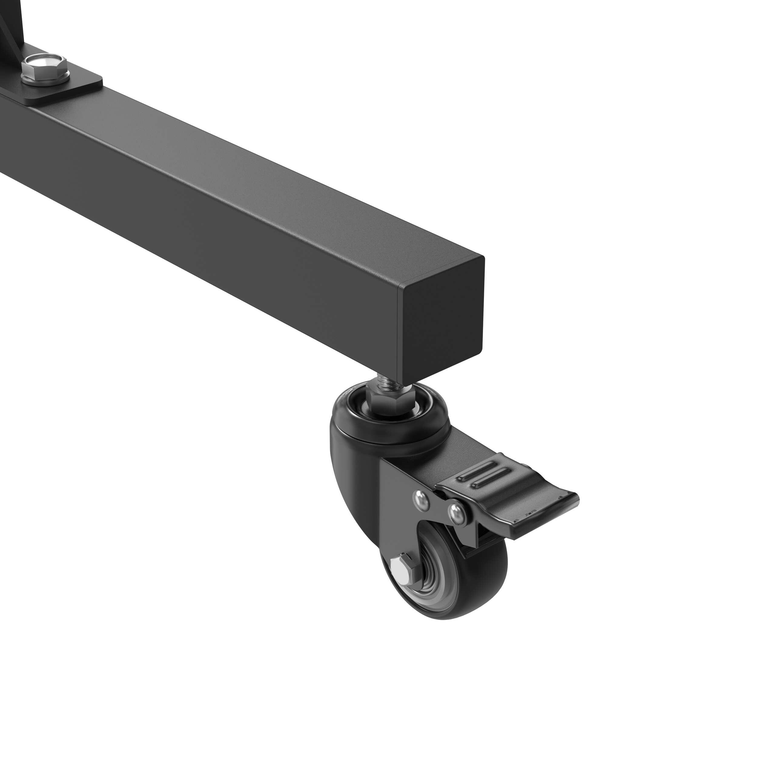 Rack de Rangement Tapis Fitness - Réglable - 70 x 60,2 x 188,9 cm - Noir 7/7