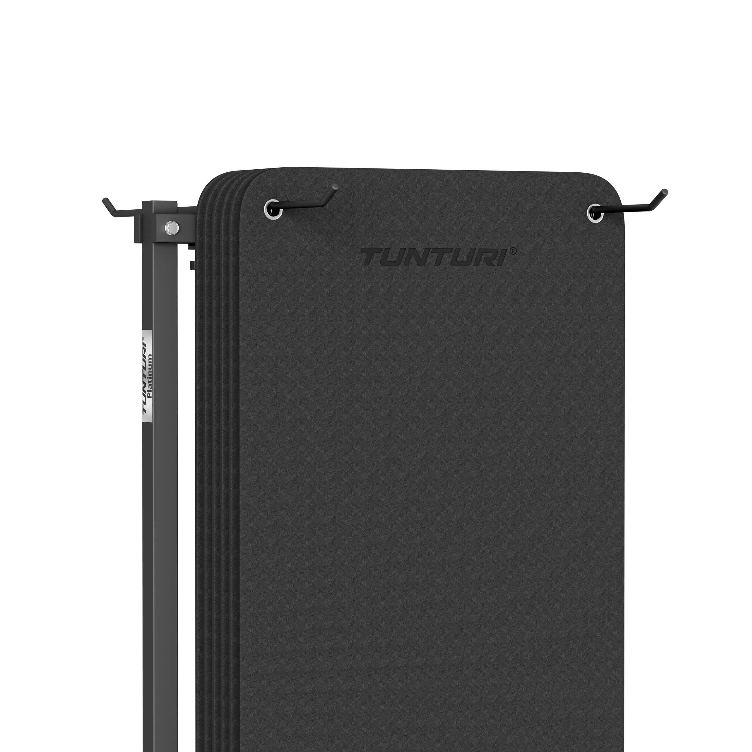 Rack de Rangement Tapis Fitness - Réglable - 70 x 60,2 x 188,9 cm - Noir 5/7