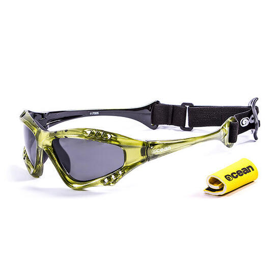 Lunette soleil flottantes sport nautiques OCEAN Australia vert et fume