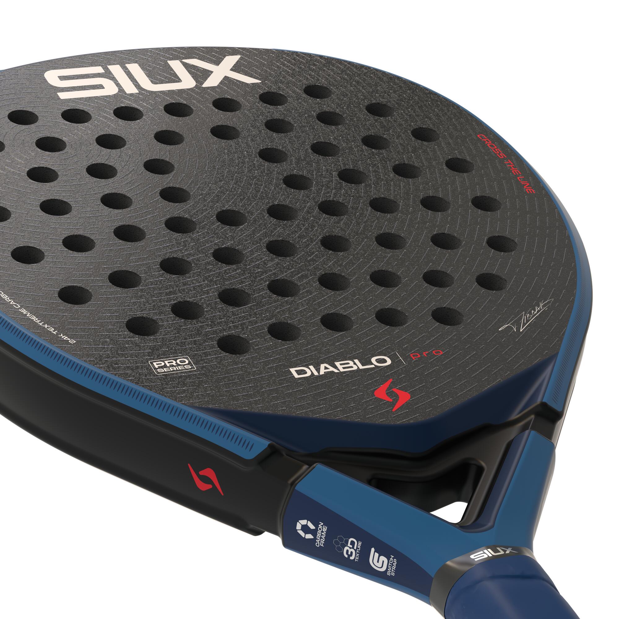 Siux - Racchetta da Paddle Diablo Pro 2026 Blu Reale livello professionale 5/5