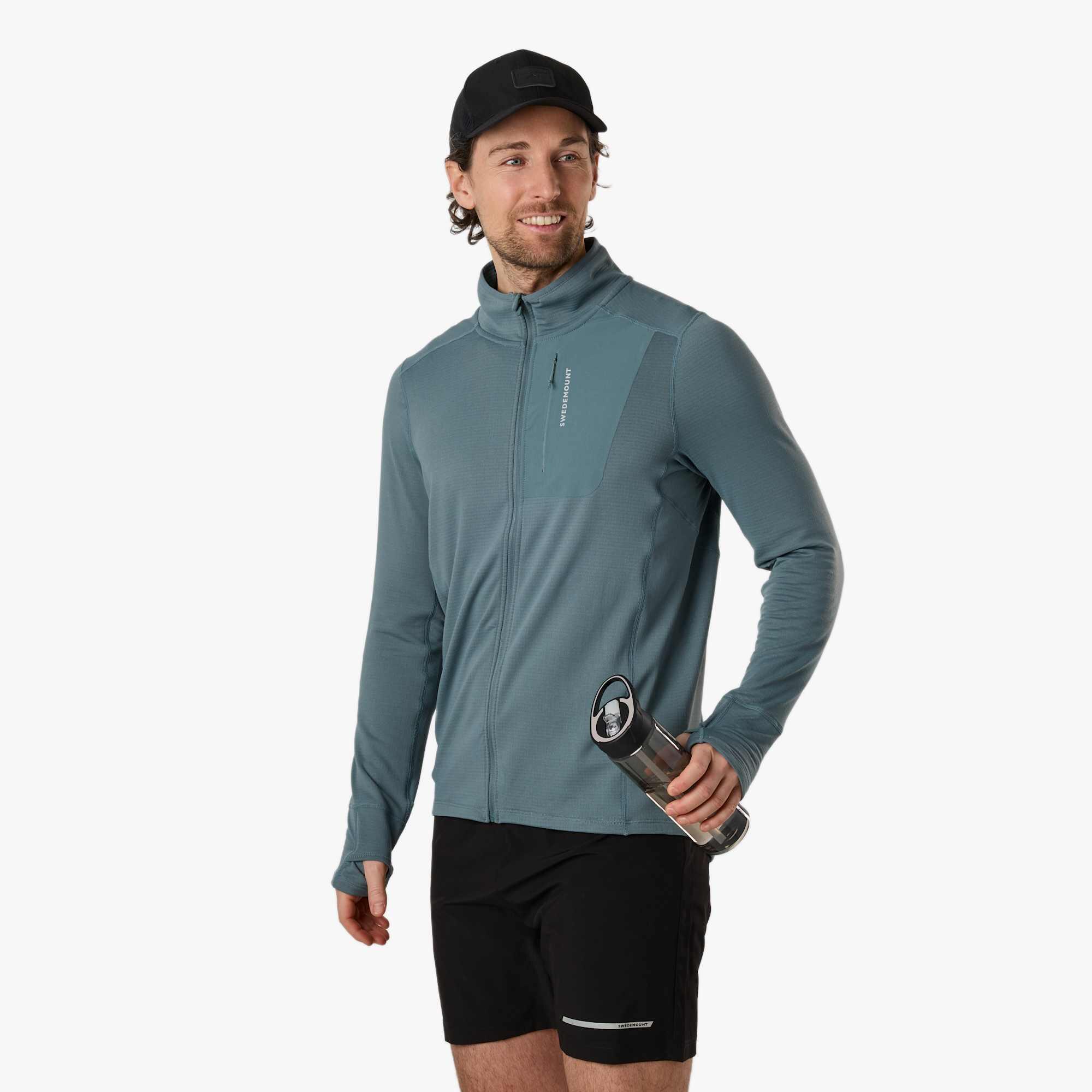 Pull de training randonnée homme Ultra Light Tech Midlayer Full Zip quick dry 4/7