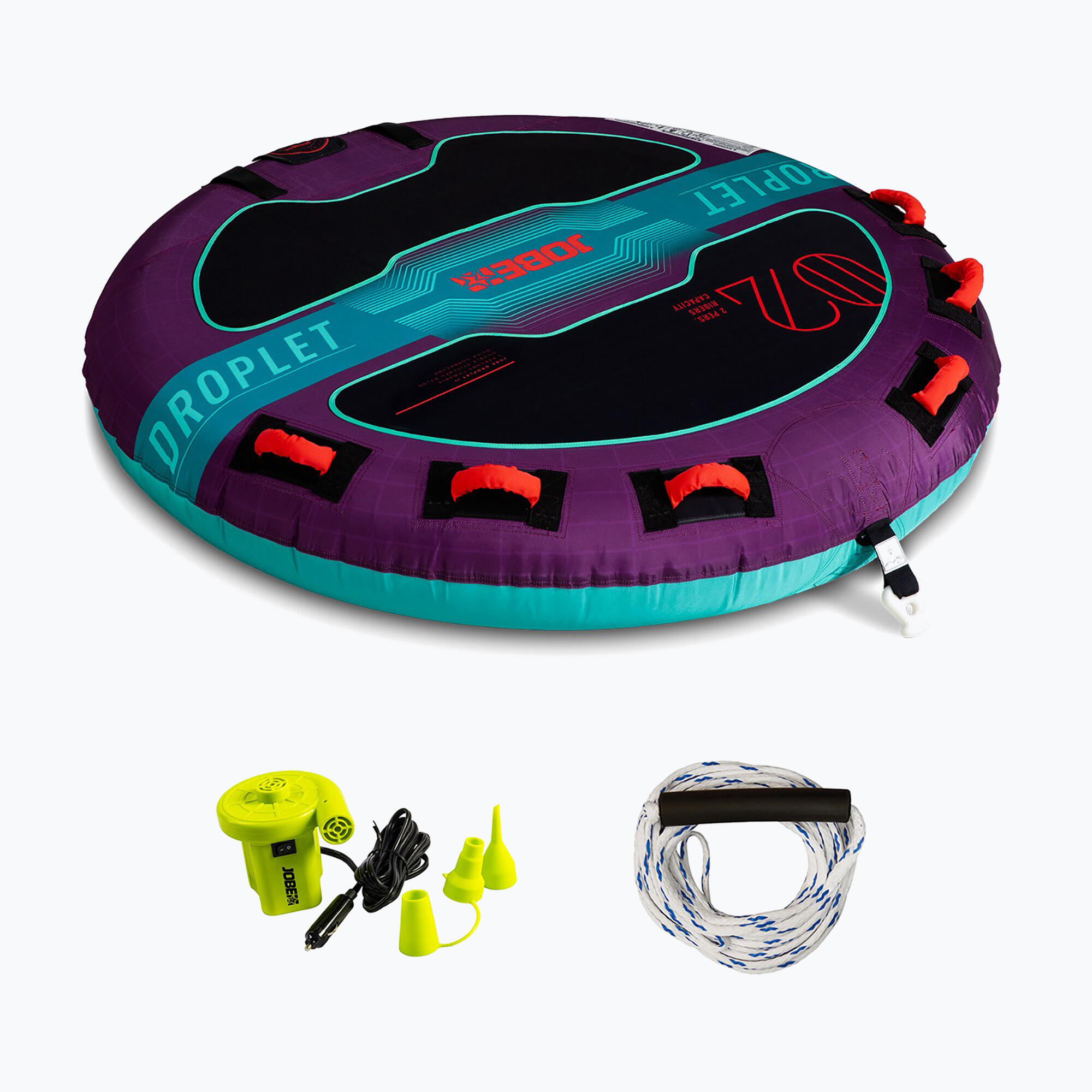 Boia de arrasto para 2 pessoas em pacote Jobe Sports Droplet 3/4