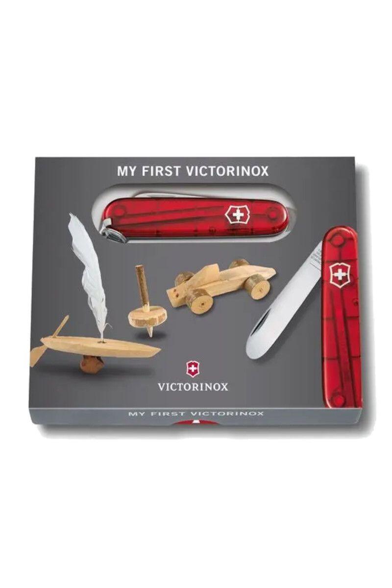 Scyzoryk 0.2373.T My First Victorinox - Red Transparent 3/3