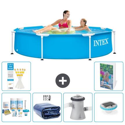 Piscine Tubulaire Ronde - 244x51 cm - 7-pièces S160