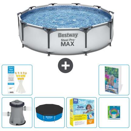 BESTWAY Basen Steel Pro MAX Okrągły - 305x76 cm - 7-częściowy S231