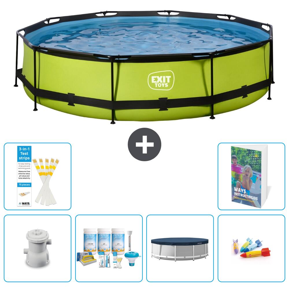 EXIT TOYS Piscina Exit Redonda - 360x76 cm - 7-piezas S200 1/7