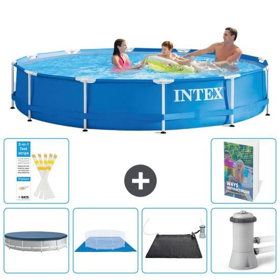 INTEX Piscina con estructura Redonda - 366x76 cm - 5-piezas S40