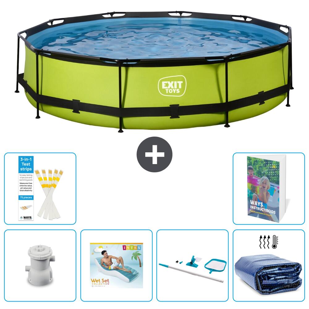 EXIT TOYS Piscina Exit Rotonda - 360x76 cm - 7-pezzi S270 1/7
